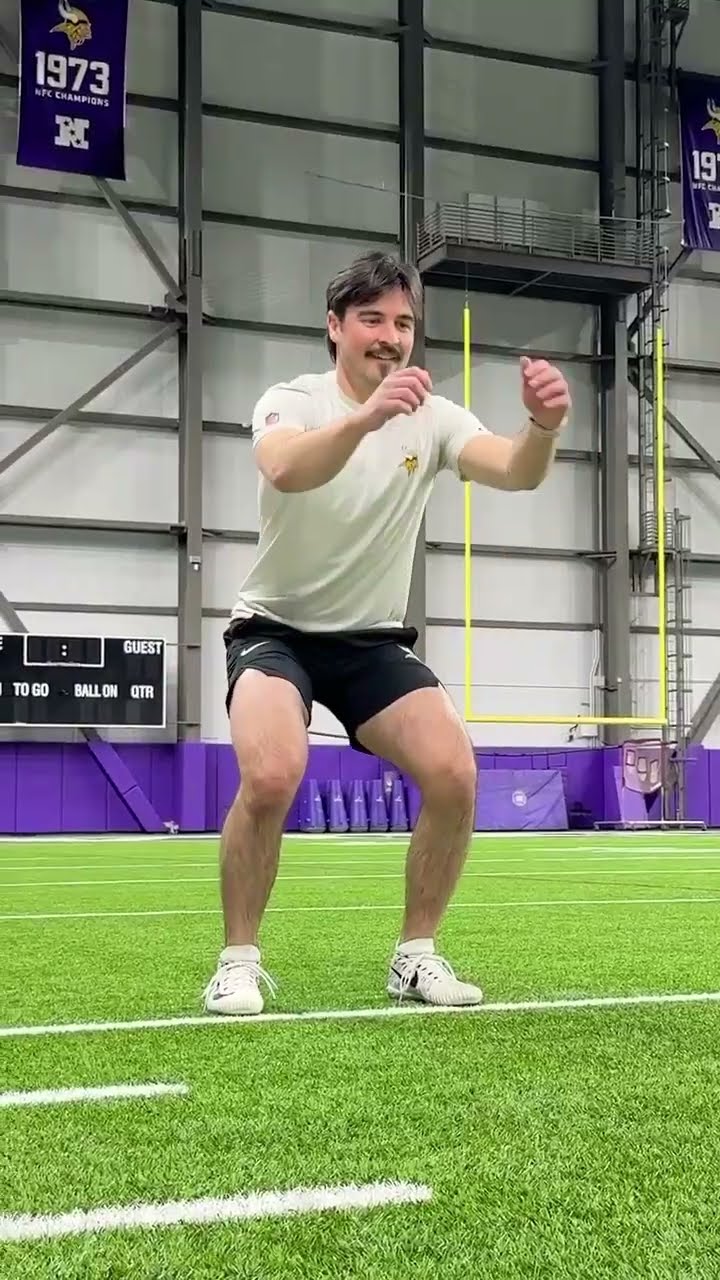 #Vikings Employees Attempt NFL Combine Drills ?